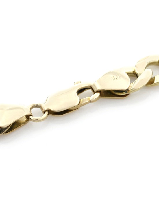 Gentlemen's Cuban Link Bracelet in Yellow Gold